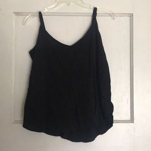 Flowy black tank
